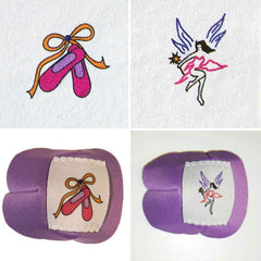 Eye Patches with Ballet and Fairy design. Made by Patch Works FLP.